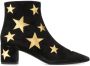 Saint Laurent Enkellaarzen met sterpatch Zwart - Thumbnail 1