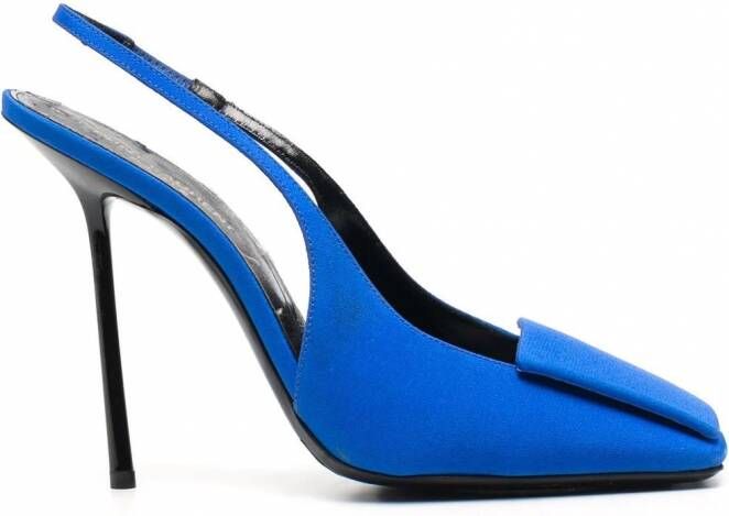 Saint Laurent George pumps met vierkante neus Blauw