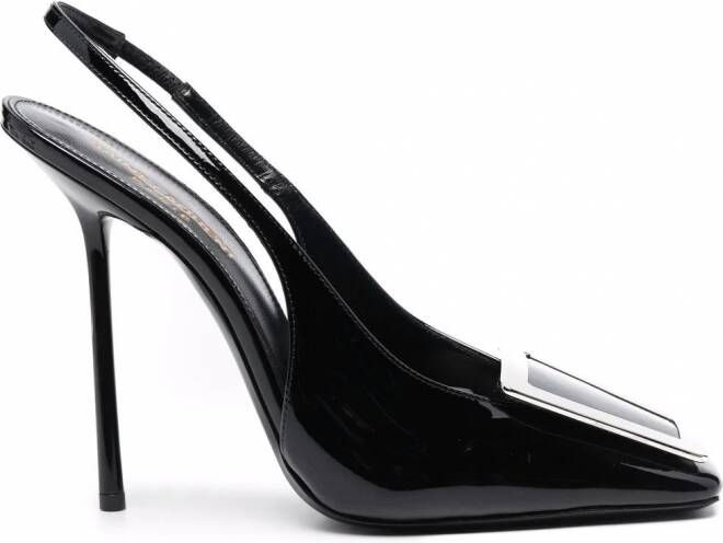 Saint Laurent George pumps met vierkante neus Zwart