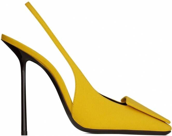 Saint Laurent George slingback pumps Geel