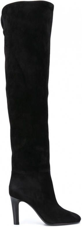 Saint Laurent Jane laarzen met puntige neus Zwart