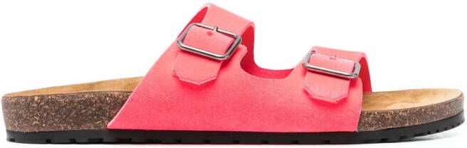 Saint Laurent Jimmy sandalen met dubbele bandjes Roze