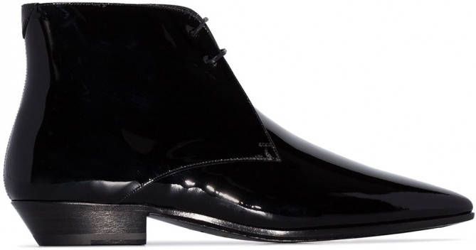 Saint Laurent Jonas 25 enkellaarzen Zwart