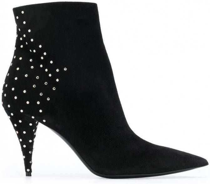Saint Laurent Kiki 85 laarzen Zwart