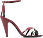 Saint Laurent Kristen sandalen Rood - Thumbnail 1
