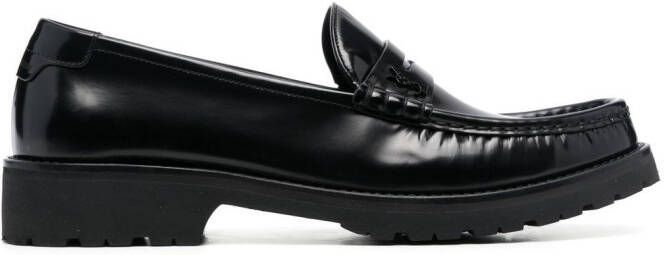 Saint Laurent Le Loafer glanzende schoenen Zwart