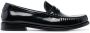 Saint Laurent Le Loafer schoenen met logoplakkaat Zwart - Thumbnail 1
