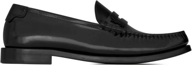 Saint Laurent Le Loafer schoenen met logoplakkaat Zwart