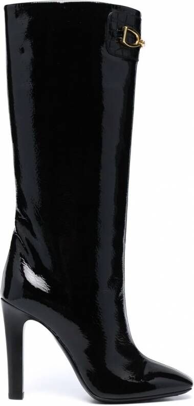 Saint Laurent Leren laarzen Zwart