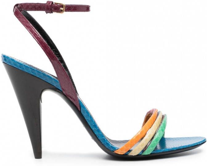 Saint Laurent Liya sandalen Blauw