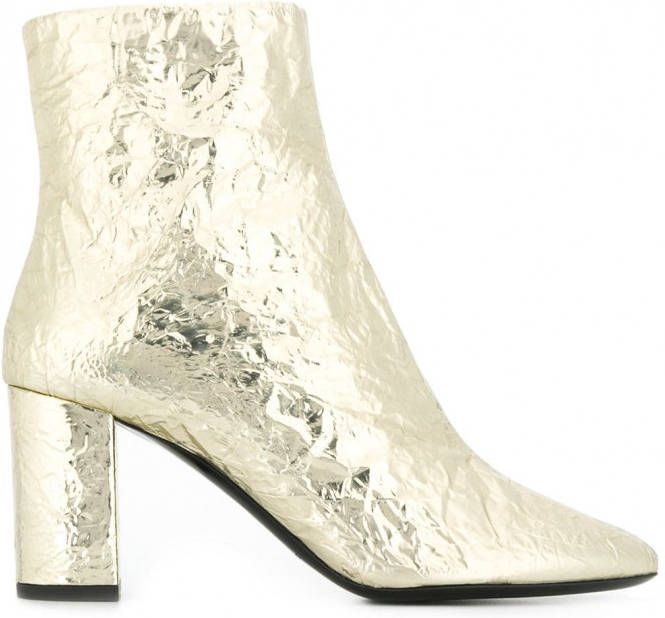 Saint Laurent Lou enkellaarzen Goud