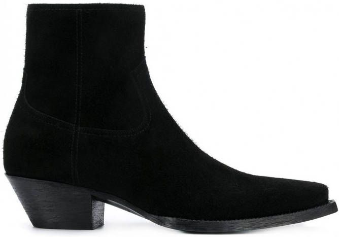 Saint Laurent Lukas 40 enkellaarzen Zwart