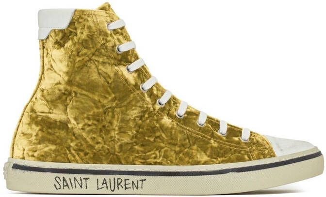 Saint Laurent Malibu high-top sneakers Groen