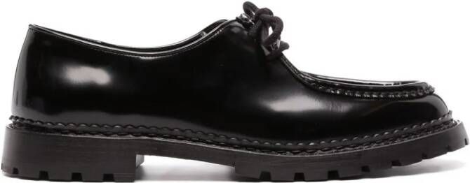 Saint Laurent Marbeuf derby schoenen met vlakken Zwart