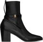 Saint Laurent 75 mm Michelangelo enkellaarzen Zwart - Thumbnail 1