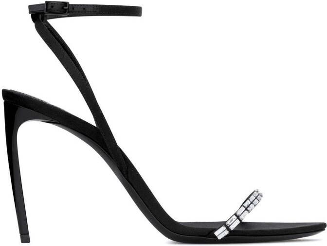 Saint Laurent Nuit sandalen met hoge hak Zwart