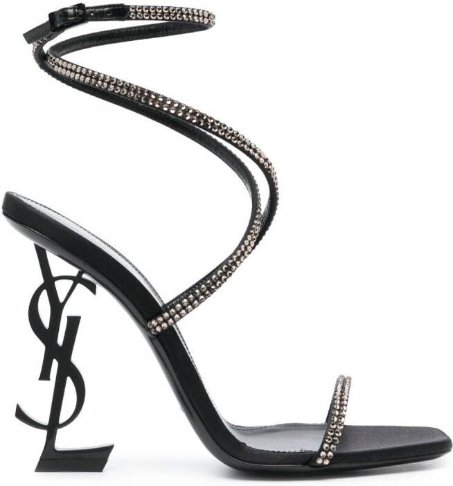 Saint Laurent Opyum sandalen met hak Zwart