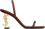 Saint Laurent Opyum leren sandalen Bruin - Thumbnail 1