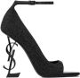 Saint Laurent Opyum sandalen met hak Zwart - Thumbnail 1