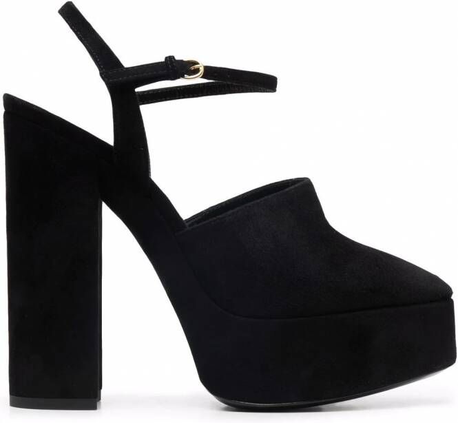 Saint Laurent Pumps met plateauzool Zwart