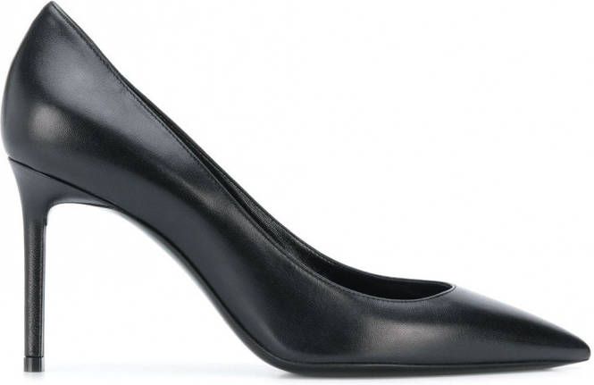 Saint Laurent Pumps met spitse neus Zwart