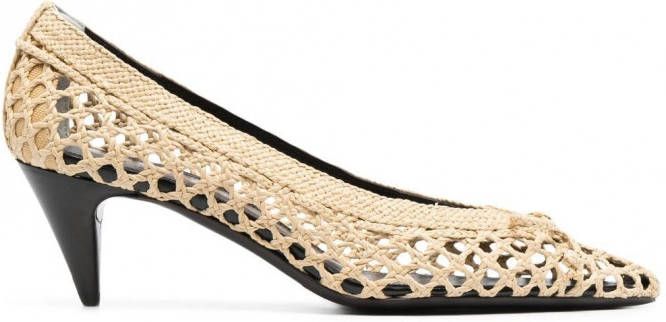 Saint Laurent Raffia pumps 1505 BEIGE
