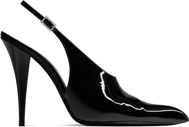 Saint Laurent Raven slingback pumps Zwart