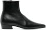 Saint Laurent Romeo leren enkellaarzen Zwart - Thumbnail 1