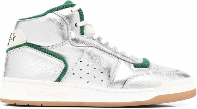 Saint Laurent SL80 high-top sneakers Grijs