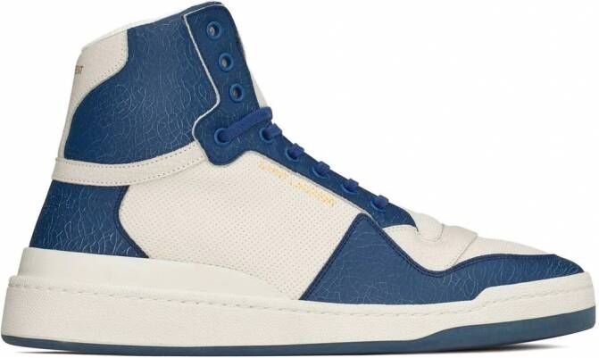 Saint Laurent Sneakers met colourblocking Wit