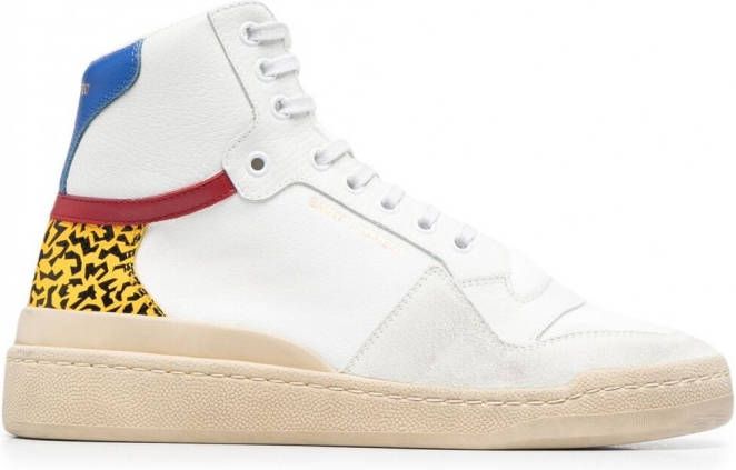 Saint Laurent Sneakers met vlakken Wit
