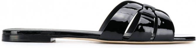 Saint Laurent Tribute sandalen Zwart