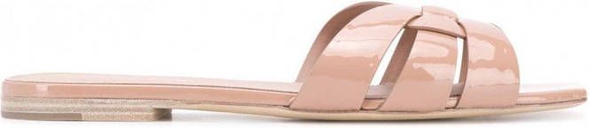 Saint Laurent Tribute sandalen dames leerleerleer 35.5 Roze