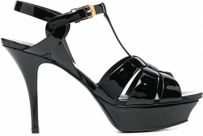 Saint Laurent Tribute sandalen Zwart