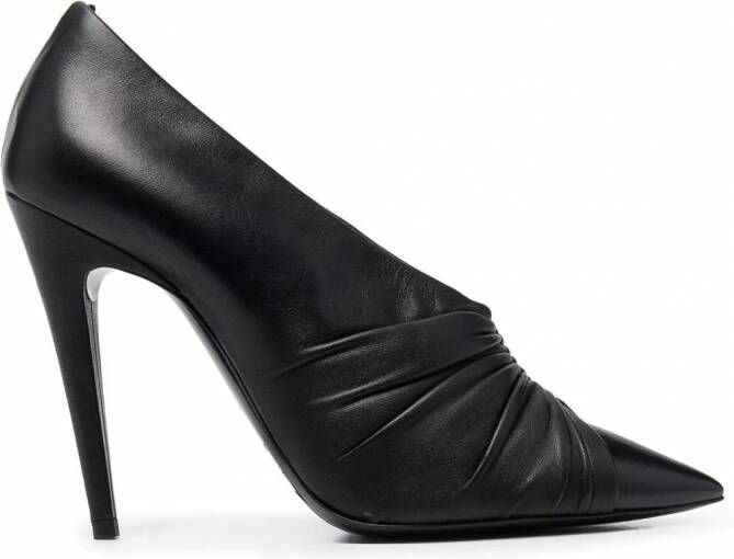 Dames Schoenen voor voor Hakken voor Pumps Saint Laurent Leer Pumps Met Schakeldetail in het Zwart 
