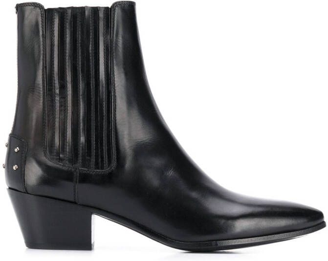 Saint Laurent West Chelsea laarzen Zwart