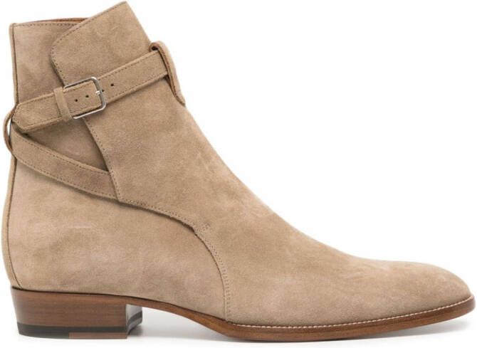 Saint Laurent Wyatt 30 Jodhpur boots Beige