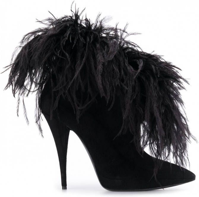 Saint Laurent Zizi laarzen Zwart