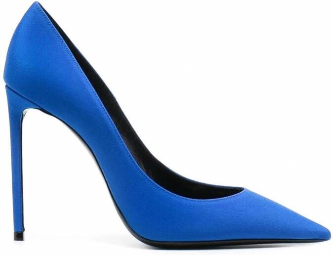 Saint Laurent Zoe pumps met puntige neus Blauw