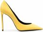 Saint Laurent Zoe pumps met puntige neus Geel - Thumbnail 1