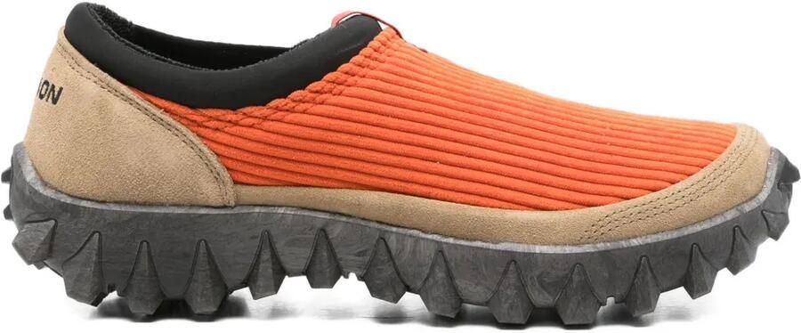 Salomon Geribbelde slip-on sneakers Oranje