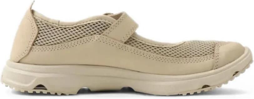Salomon Sneakers met mesh vlakken en gespbandje Beige