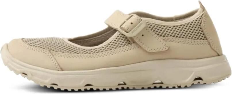 Salomon Sneakers met mesh vlakken en gespbandje Beige - Foto 5