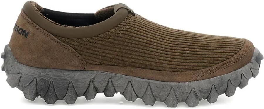 Salomon Snowclog ribfluwelen slip-on sneakers Bruin