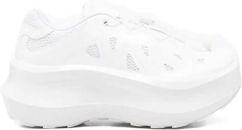 Salomon x Whisper Void sneakers met plateauzool Wit