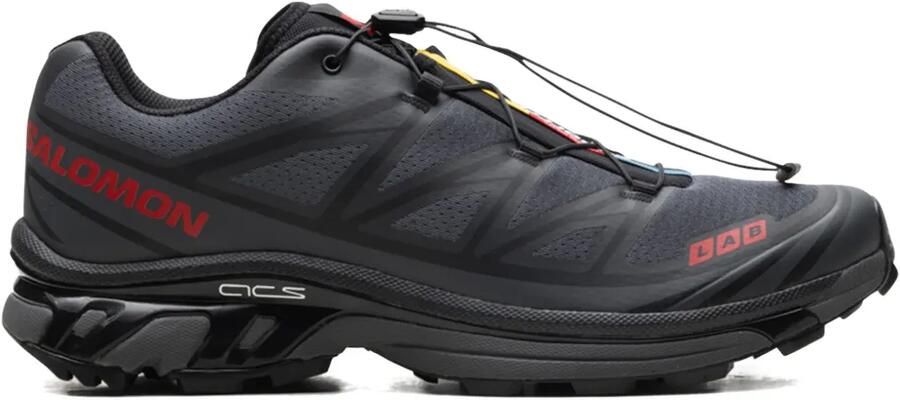 Salomon XT-6 "JJJJound Black Fiery Red" sneakers Zwart