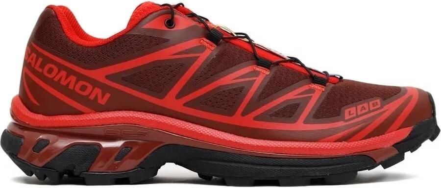Salomon XT-6 sneakers met houtje-touwtje sluiting Rood