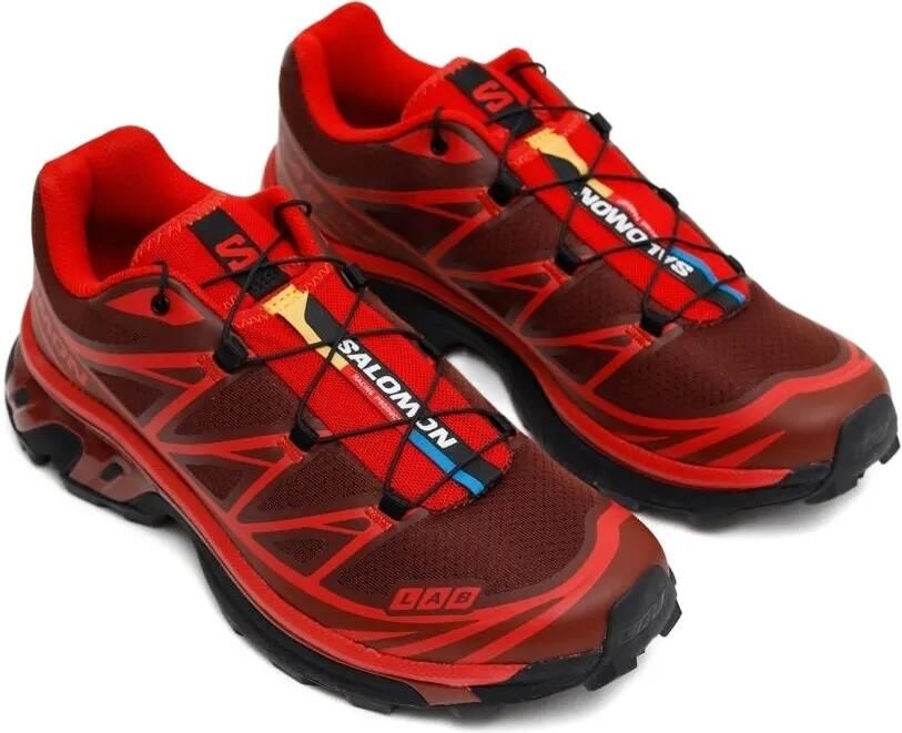 Salomon XT-6 sneakers met houtje-touwtje sluiting Rood - Foto 2