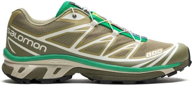 Salomon XT6 sneakers met vlakken Groen