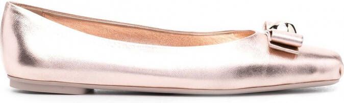 Ferragamo Pina ballerina's met strikdetail Roze